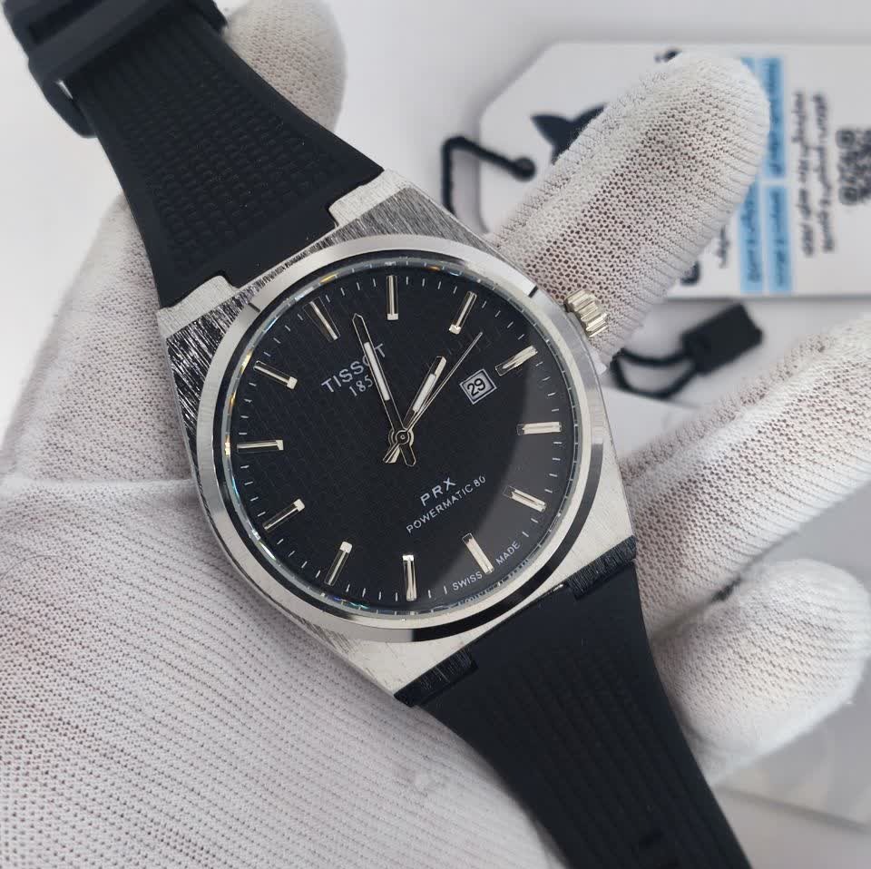 ساعت مچی عقربه ای مردانه تیسوت TISSOT فول مشکی