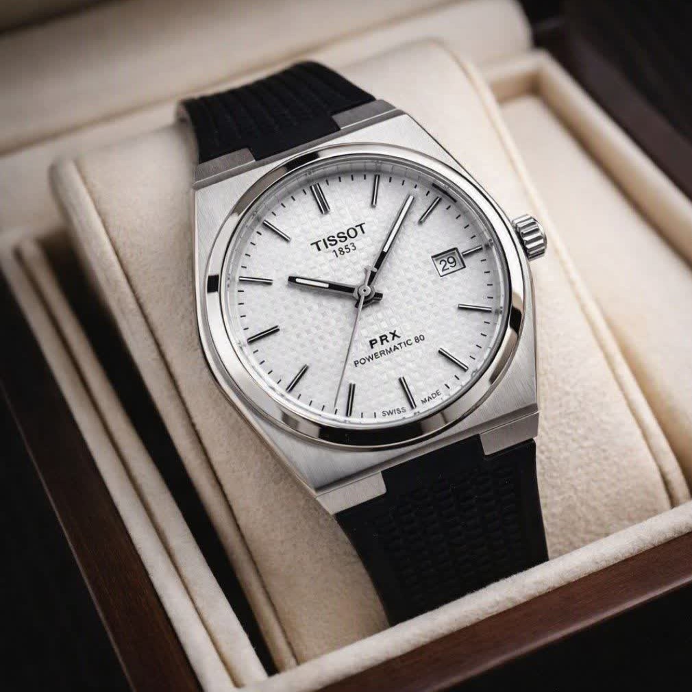 ساعت مچی عقربه ای مردانه تیسوت TISSOT مشکی سفید