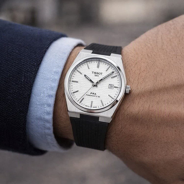 ساعت مچی عقربه ای مردانه تیسوت TISSOT مشکی سفید