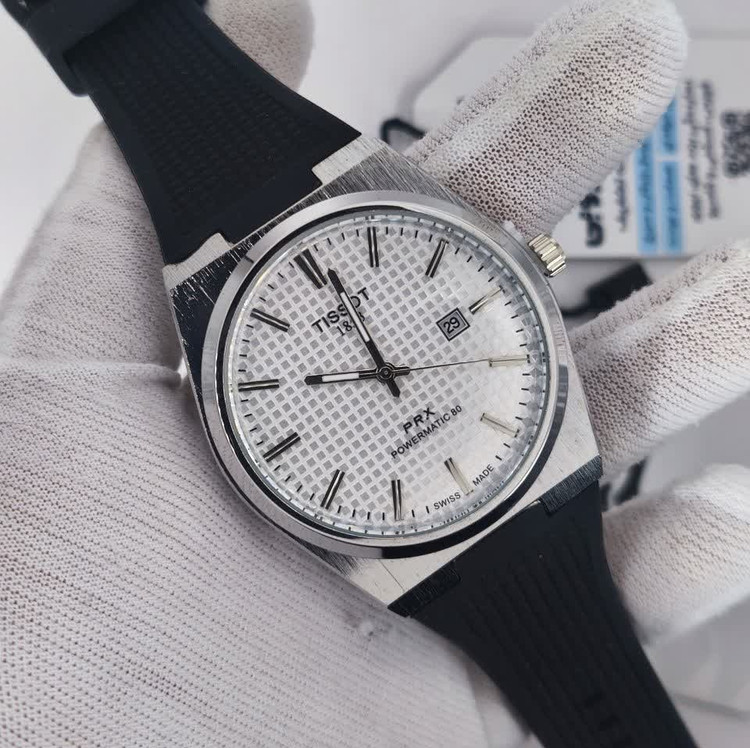 ساعت مچی عقربه ای مردانه تیسوت TISSOT مشکی سفید