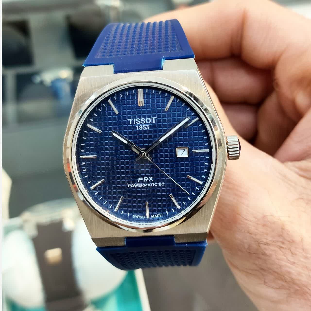 ساعت مچی عقربه ای مردانه تیسوت TISSOT سرمه ای