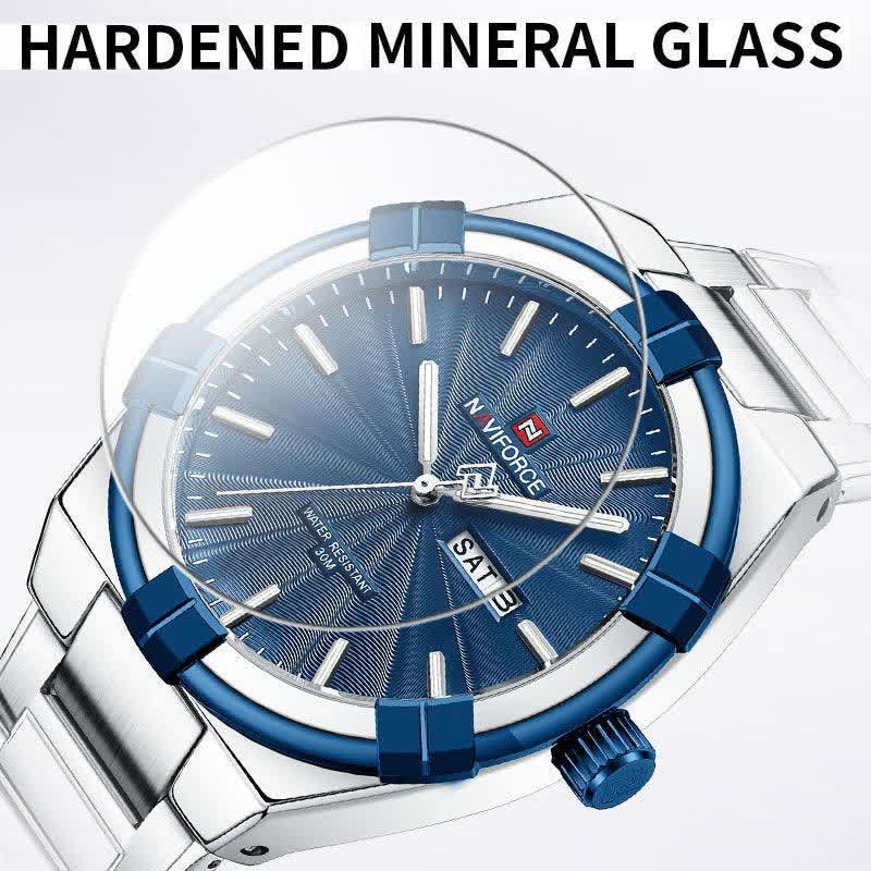 ساعت مچی نیوی فورس مردانه NAVIFORCE مدل NF9218 صفحه آبی