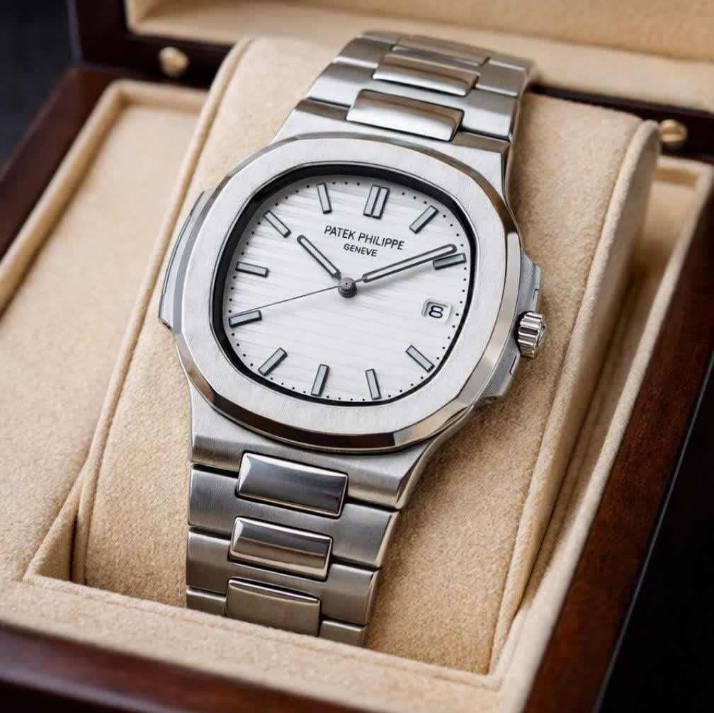 ساعت مچی عقربه ای مردانه پتک فیلیپ PATEKPHILIPPE صفحه سفید
