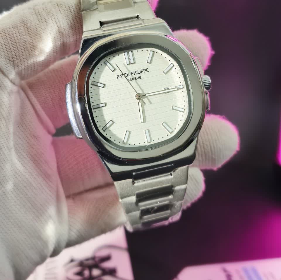 ساعت مچی عقربه ای مردانه پتک فیلیپ PATEKPHILIPPE صفحه سفید