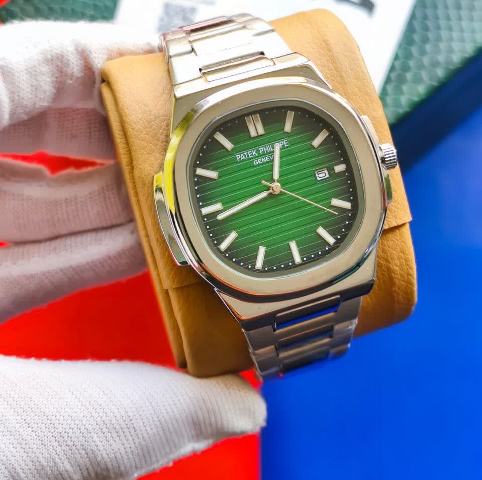 ساعت مچی عقربه ای مردانه پتک فیلیپ PATEKPHILIPPE صفحه سبز