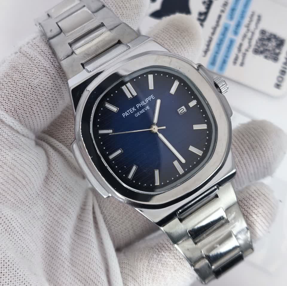 ساعت مچی عقربه ای مردانه پتک فیلیپ PATEKPHILIPPE صفحه سرمه ای