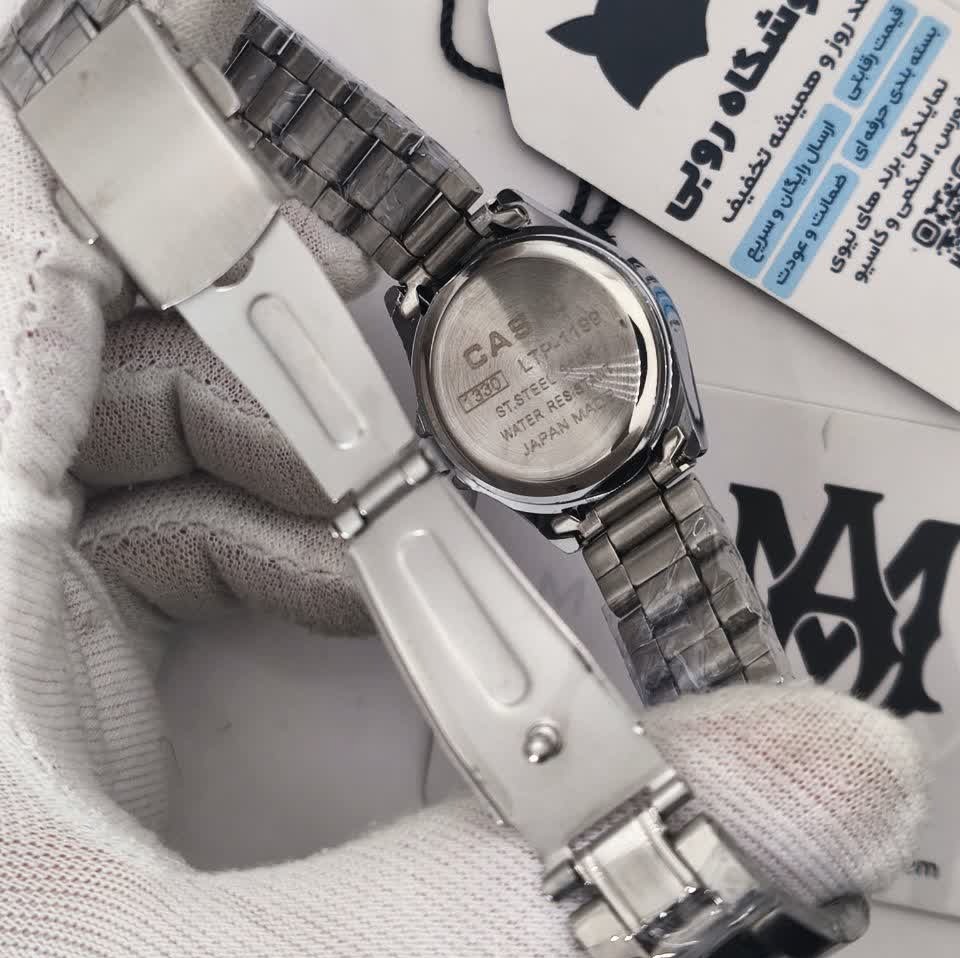 ساعت مچی زنانه کاسیو CASIO موتور ژاپن صفحه آبی مدلP6 + جعبه