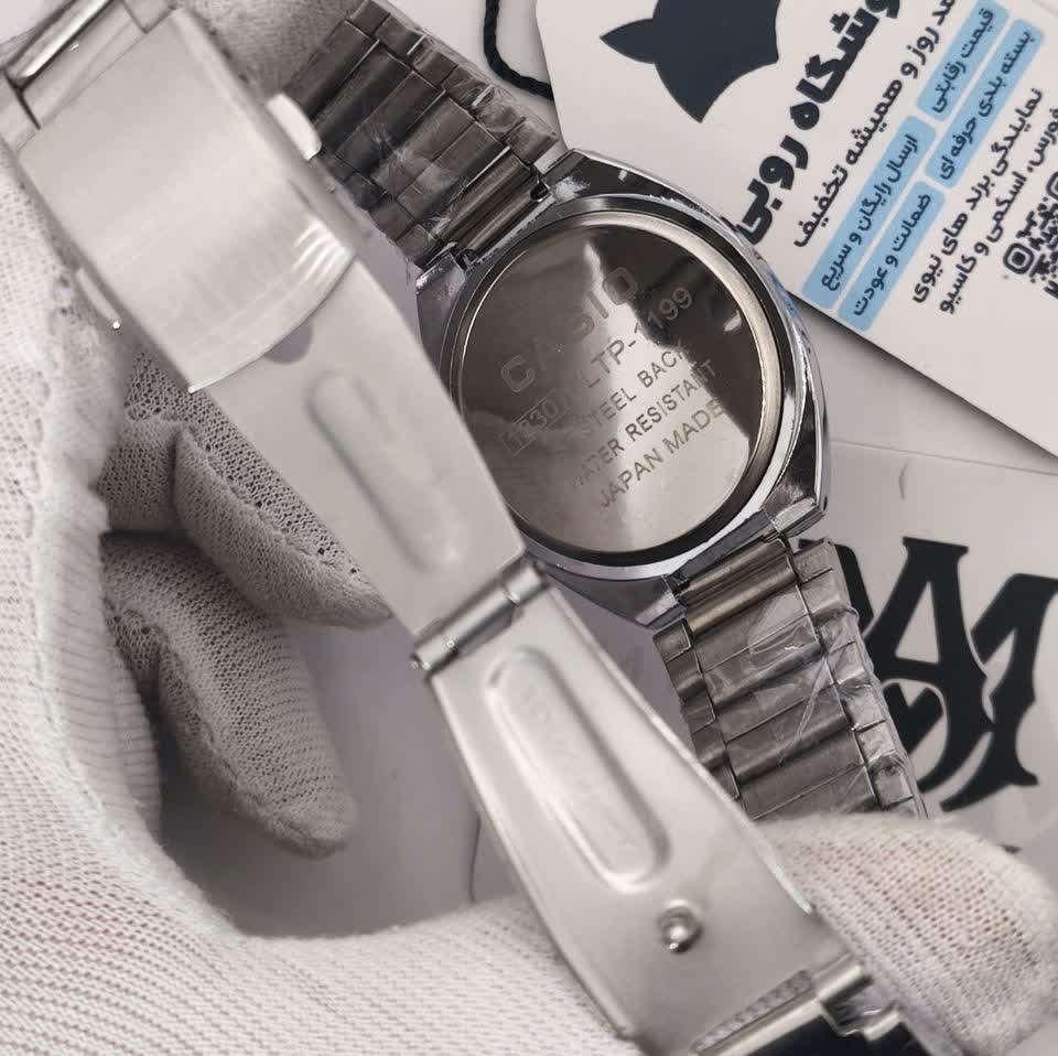 ساعت مچی مردانه کاسیو CASIO موتور ژاپن صفحه مربع مدلP7 + جعبه