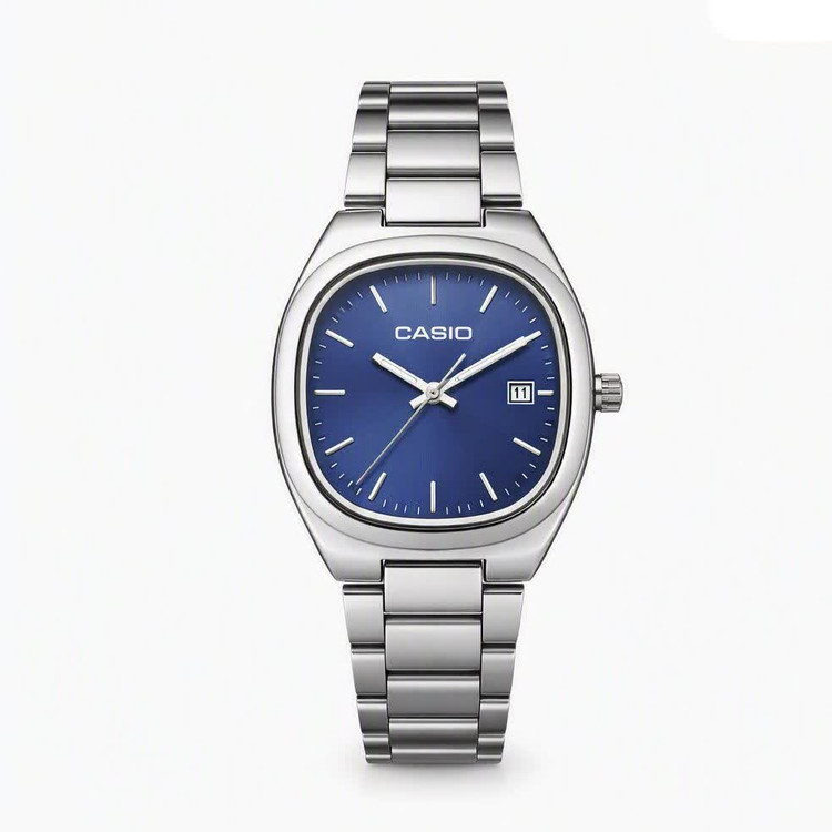 ساعت مچی مردانه کاسیو CASIO موتور ژاپن صفحه مربع مدلP7 + جعبه