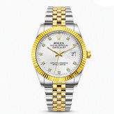 ساعت مچی مردانه رولکس دیت جاست ROLEX نقره ای طلایی