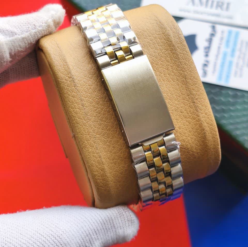 ساعت مچی مردانه رولکس دیت جاست ROLEX نقره ای طلایی