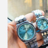 ست ساعت مچی مردانه و زنانه سیکو SEIKO موتور ژاپن صفحه فیروزه با اصالت