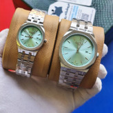 ست ساعت مچی مردانه و زنانه سیکو SEIKO موتور ژاپن صفحه فیروزه با اصالت