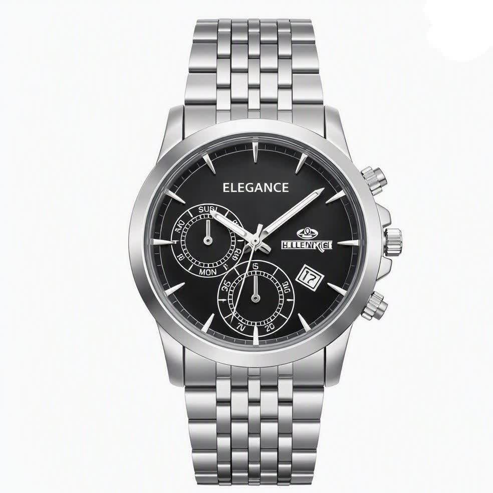 ساعت مچی مردانه الگانس ELEGANCE نقره ای