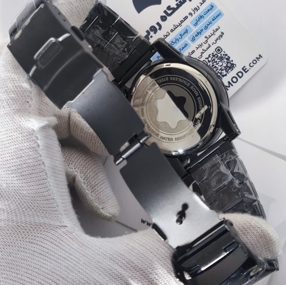 ساعت مچی سه موتوره مردانه مونت بلانک MONTBLANC مشکی