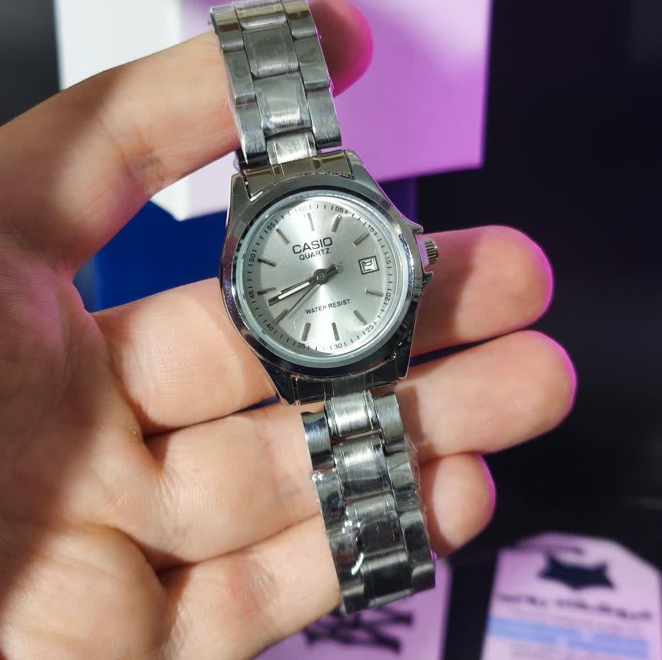 ساعت مچی زنانه کاسیو CASIO موتور ژاپن صفحه سفید کدc39 + جعبه