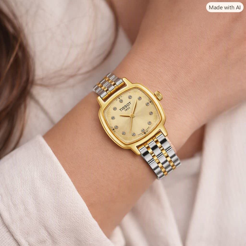 ساعت مچی زنانه تیسوت TISSOT ارجینال بالاترین کیفیت - قفل مخفی مدل1