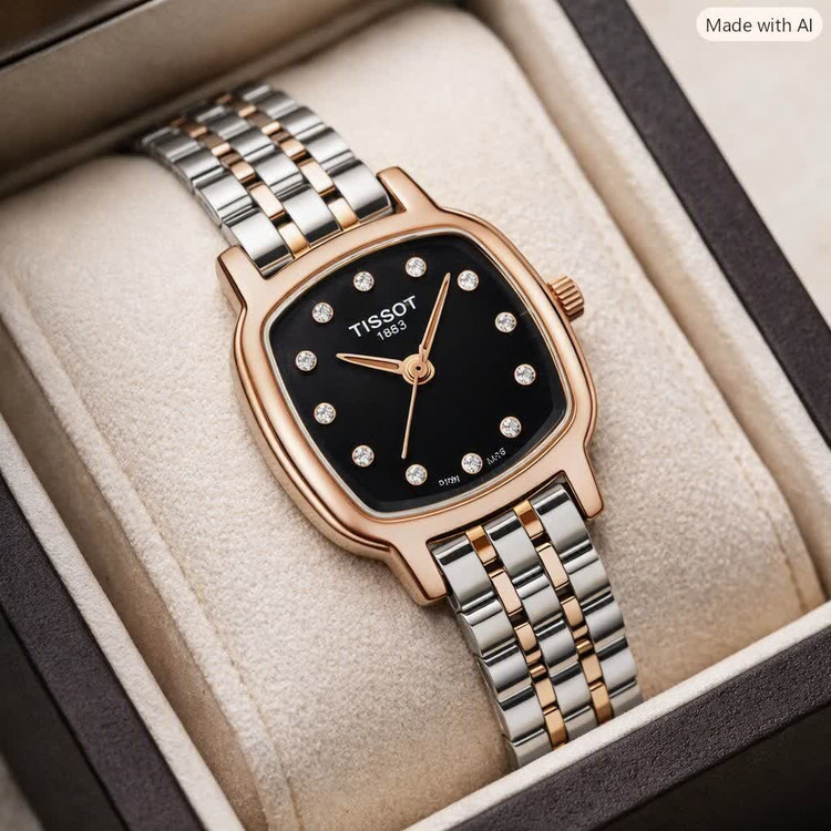 ساعت مچی زنانه تیسوت TISSOT ارجینال بالاترین کیفیت - قفل مخفی مدل2