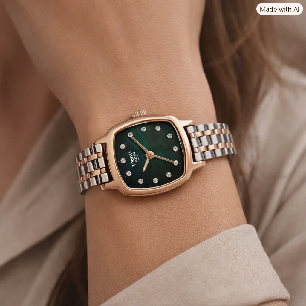 ساعت مچی زنانه تیسوت TISSOT ارجینال بالاترین کیفیت - قفل مخفی مدل7