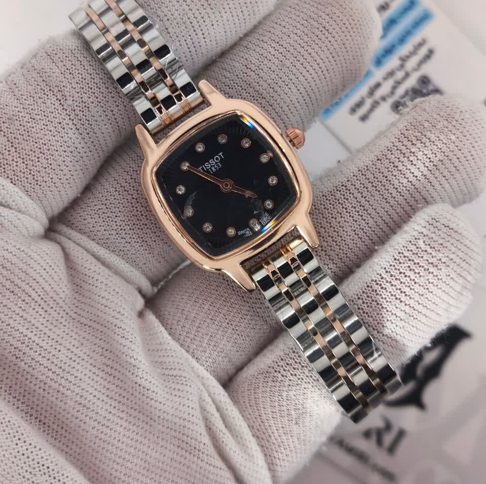 ساعت مچی زنانه تیسوت TISSOT ارجینال بالاترین کیفیت - قفل مخفی مدل7