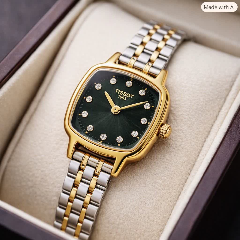 ساعت مچی زنانه تیسوت TISSOT ارجینال بالاترین کیفیت - قفل مخفی مدل7