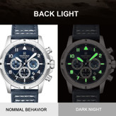 ساعت مچی نیوی فورس مردانه کرنوگراف NAVIFORCE مدل NF8077 بند مشکی