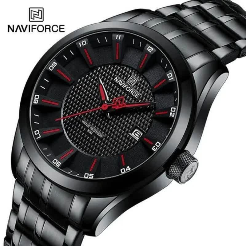 ساعت مچی نیوی فورس مردانه NAVIFORCE مدل NF8032 فول بلک