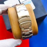 ساعت مچی مردانه کاسیو ادیفایس سه زمانه CASIO EDIFICE نقره ای سفید + جعبه