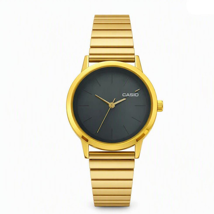ساعت مچی زنانه کاسیو CASIO ژاپنی طلایی سبز مدل c6 + جعبه