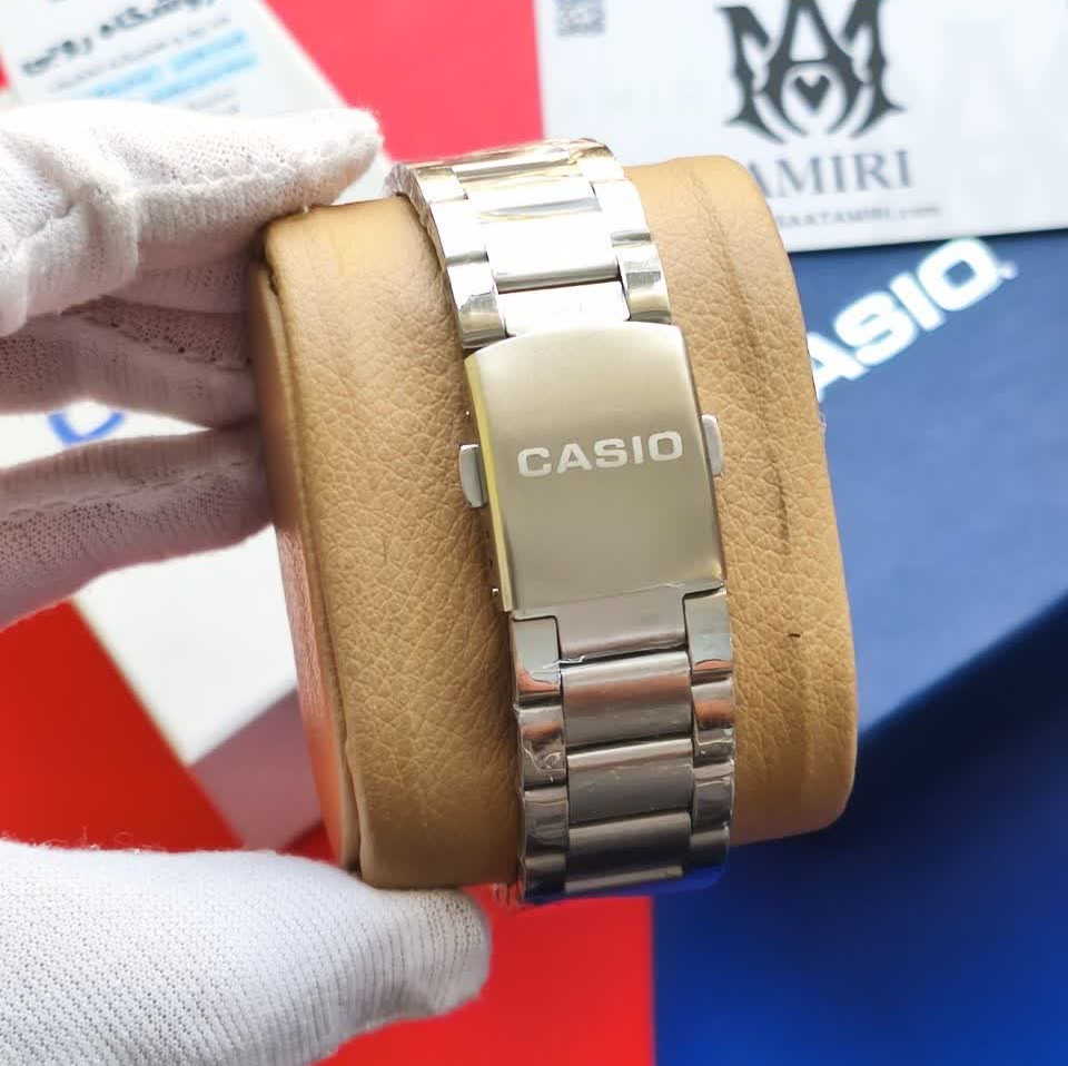 ساعت مچی عقربه ای و دیجیتال کاسیو CASIO صفحه سبز + جعبه