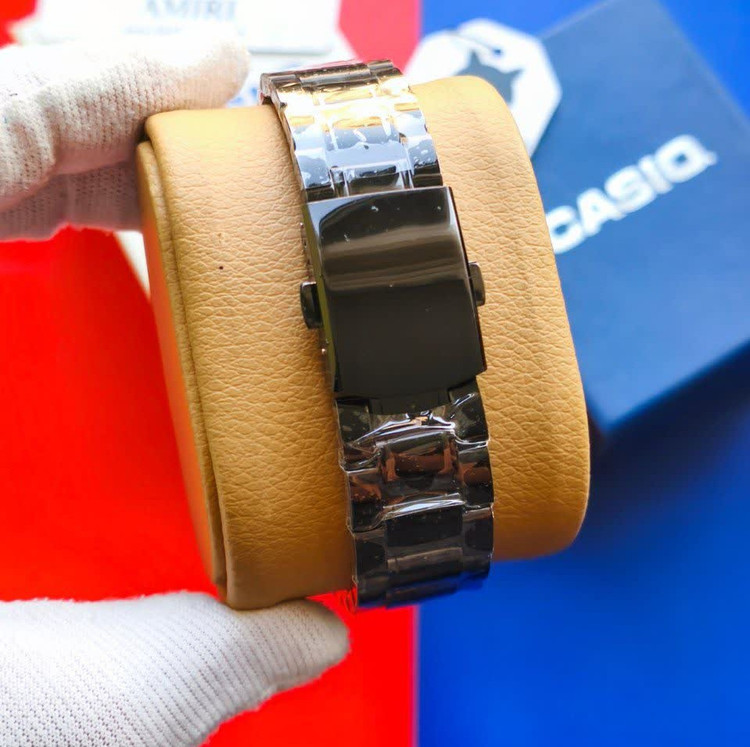 ساعت مچی مردانه کاسیو CASIO موتور ژاپن فول مشکی کد466 + جعبه