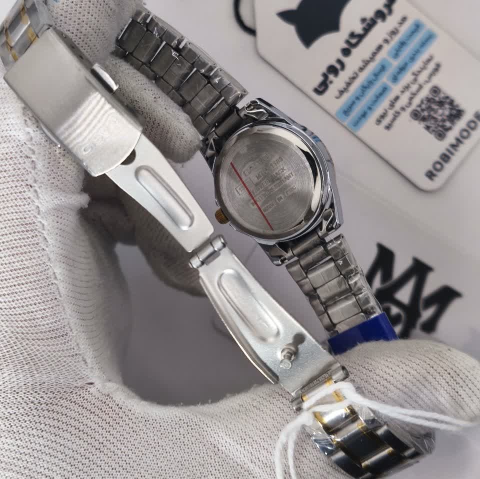 ساعت مچی زنانه کاسیو CASIO موتور ژاپن نقره ای صورتی کد464 + جعبه