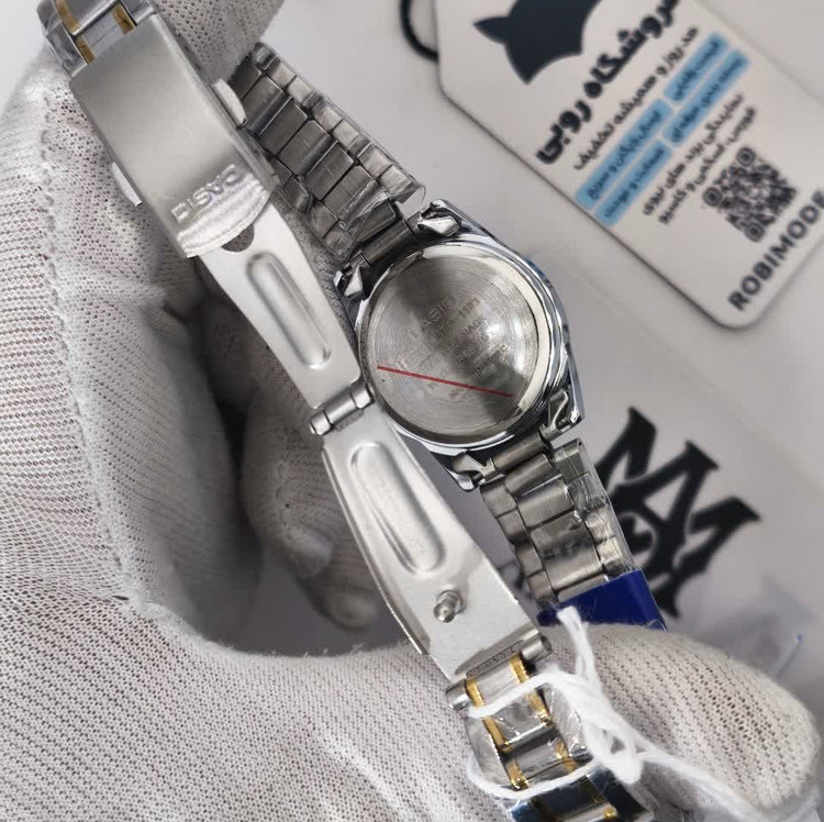 ساعت مچی مردانه کاسیو CASIO موتور ژاپن نقره ای سبز کد463 + جعبه