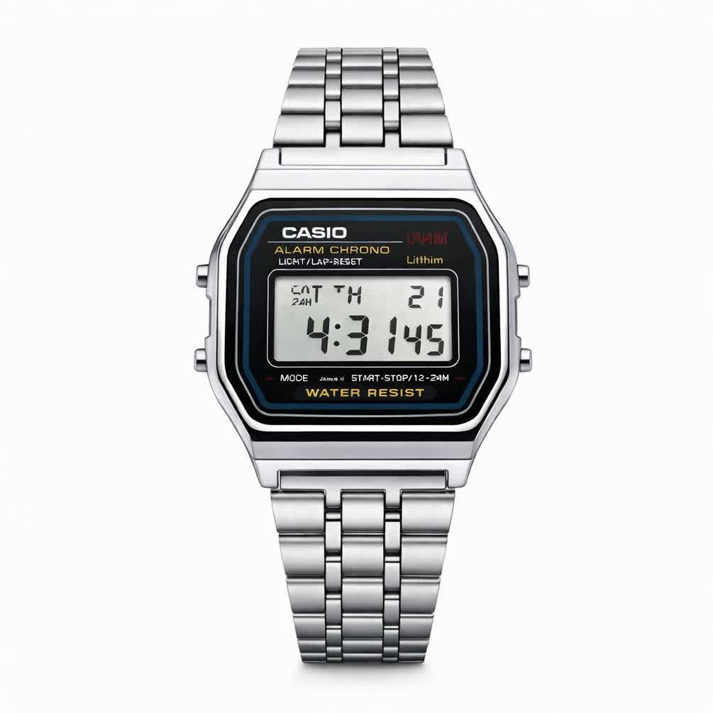 ساعت مچی دیجیتال مردانه کاسیو CASIO ژاپنی مدل WR + جعبه اصلی
