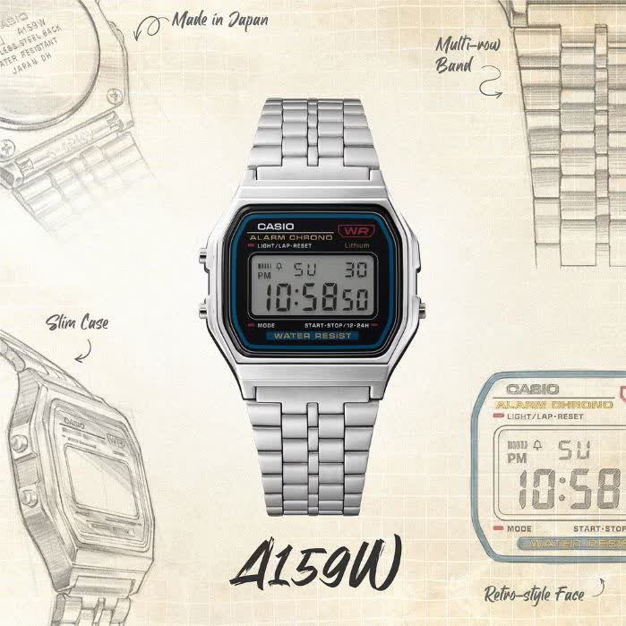 ساعت مچی دیجیتال مردانه کاسیو CASIO ژاپنی مدل WR + جعبه اصلی