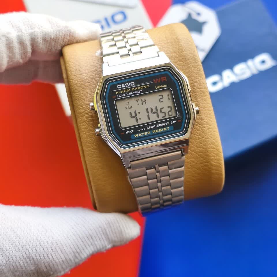 ساعت مچی دیجیتال مردانه کاسیو CASIO ژاپنی مدل WR + جعبه اصلی