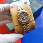 ساعت مچی زنانه رولکس ROLEX صفحه سرمه ای