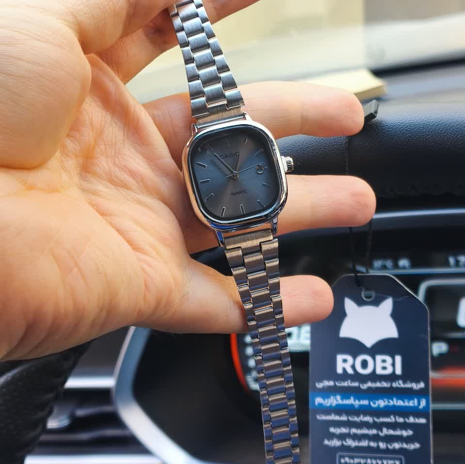 ساعت مچی زنانه کاسیو اولدمانی CASIO موتور ژاپن صفحه خاکستری