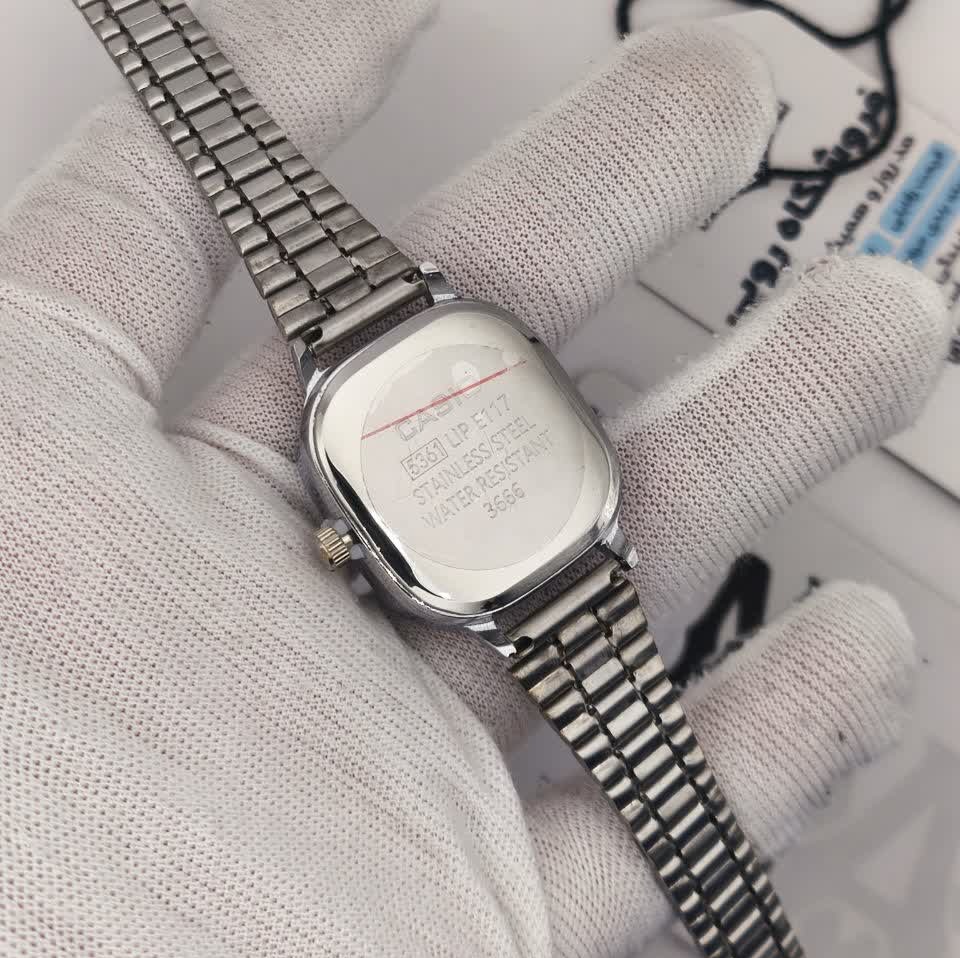 ساعت مچی زنانه کاسیو اولدمانی CASIO موتور ژاپن صفحه سبز
