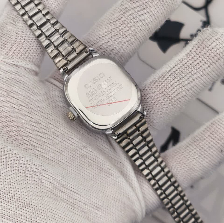 ساعت مچی زنانه کاسیو اولدمانی CASIO موتور ژاپن صفحه فیروزه ای