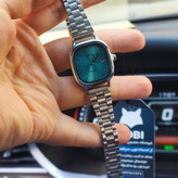 ساعت مچی زنانه کاسیو اولدمانی CASIO موتور ژاپن صفحه فیروزه ای