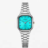 ساعت مچی زنانه کاسیو اولدمانی CASIO موتور ژاپن صفحه فیروزه ای