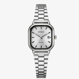 ساعت مچی زنانه کاسیو اولدمانی CASIO موتور ژاپن تمام نقره ای