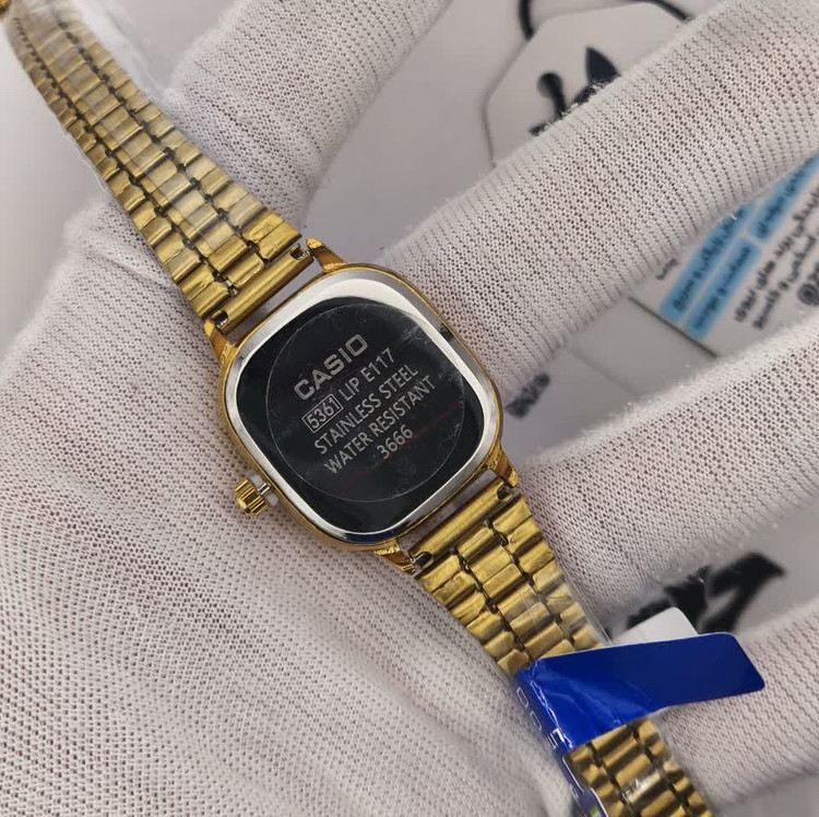 ساعت مچی زنانه کاسیو اولدمانی CASIO موتور ژاپن تمام طلایی
