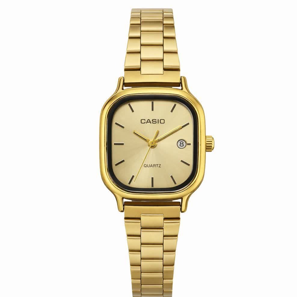 ساعت مچی زنانه کاسیو اولدمانی CASIO موتور ژاپن تمام طلایی