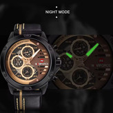 ساعت مچی نیوی فورس مردانه کرنوگراف NAVIFORCE مدل NF9110 موتور ژاپن مشکی