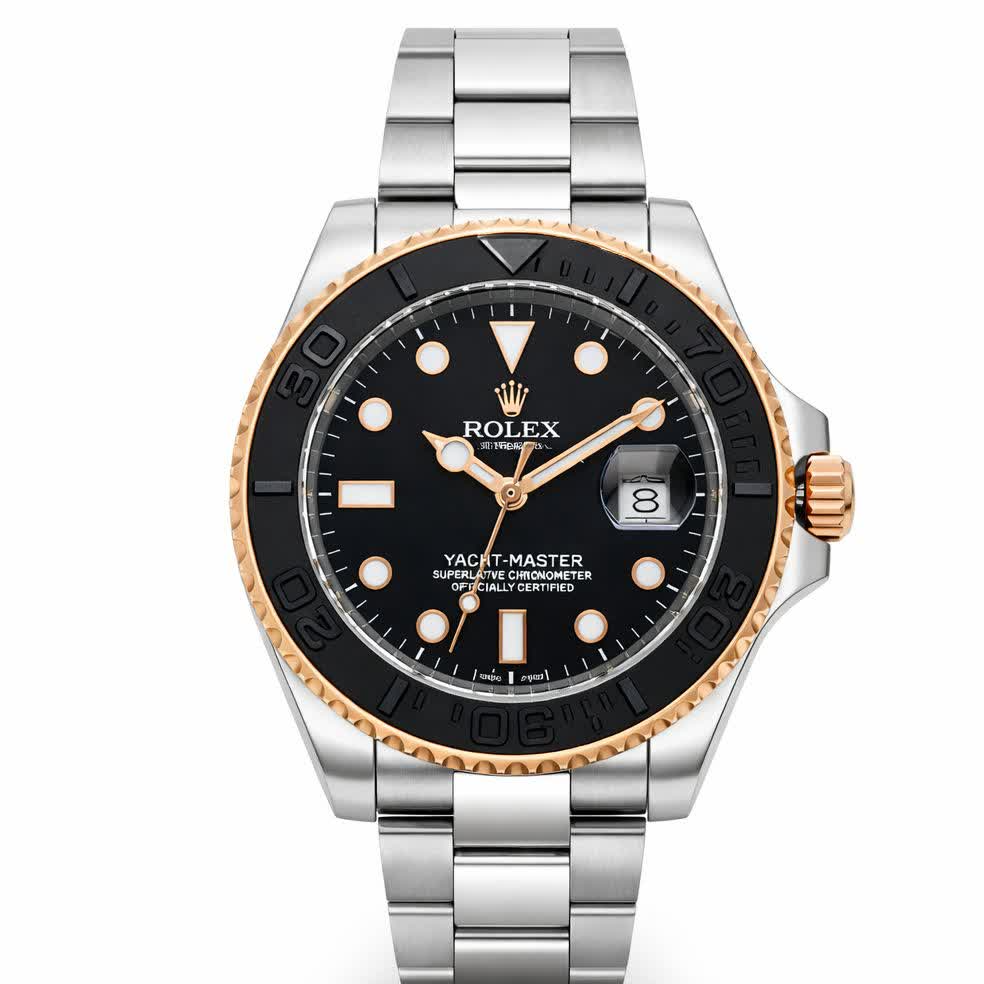 ساعت مچی مردانه رولکس یاخ مستر میوتا ROLEX تاچمتردار نقره ای مشکی