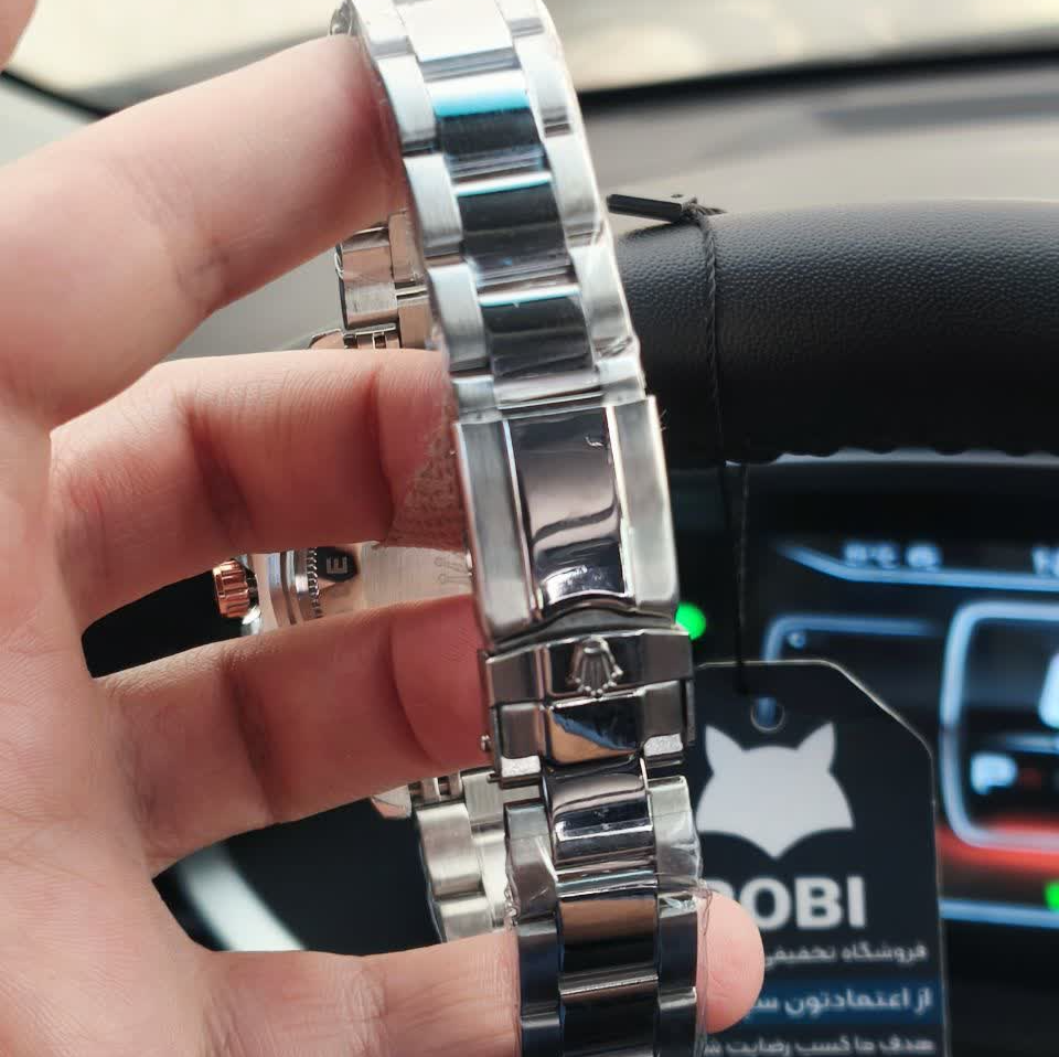 ساعت مچی مردانه رولکس یاخ مستر میوتا ROLEX تاچمتردار نقره ای مشکی