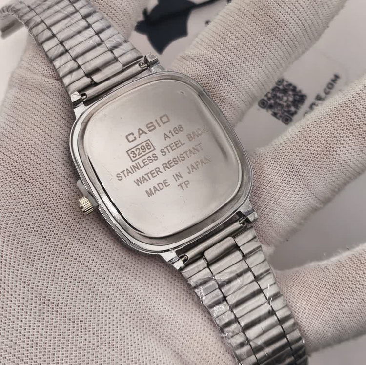ساعت مچی مردانه کاسیو اولدمانی CASIO ژاپنی صفحه مشکی + جعبه
