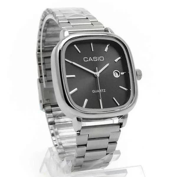 ساعت مچی مردانه کاسیو اولدمانی CASIO ژاپنی صفحه مشکی + جعبه